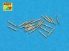 Aber 350L-32 Set of 20 pcs 0,5in (12,7mm) Vickers Mk.III machine gun barrels for Royal Navy ships (1:350)